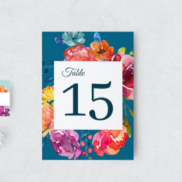 Helles Sommer Hochzeitsplatz Tischnummer Zeichen