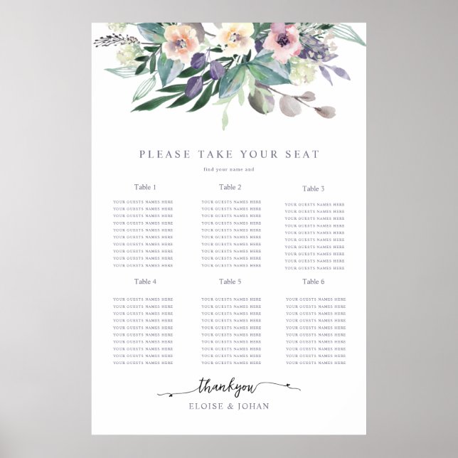 Helles sommerliches Aquarelldesign Poster (Vorne)