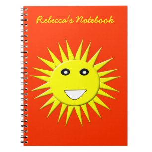 Helles Sonnenlicht - individualisierbares Notebook Notizblock