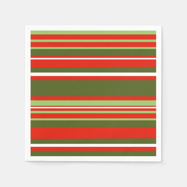 Helles Stripe Party Napkins Serviette (Vorderseite)