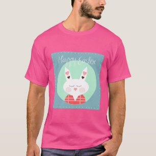 Helles T-Shirt mit „Happy“-Druck – Verbreite Posit