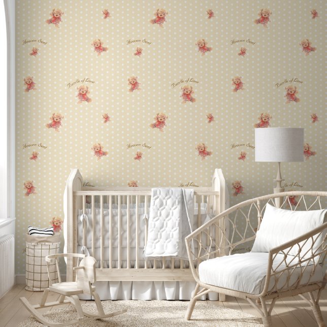 Helles Tannengrau Teddybär-Kinderzimmer Tapete (Kinder)