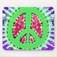 Helles Trippy Hippie-Krawatten-Friedenszeichen