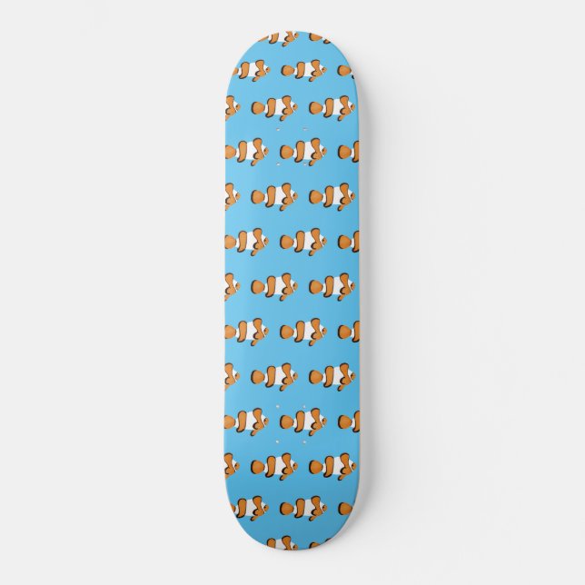Helles tropisches Clownfisch Skateboard (Vorderseite)
