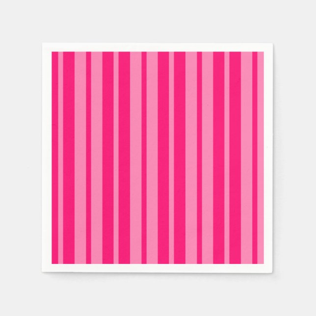 Helles und Hot Pink Stilelemente Design Serviette (Vorderseite)