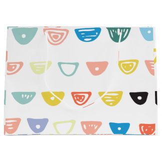 Helles und lebendiges Muster Große Geschenktüte