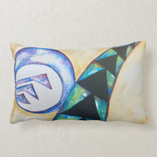 Helles und modernes, farbenprächtiges Lumbalkissen Lendenkissen