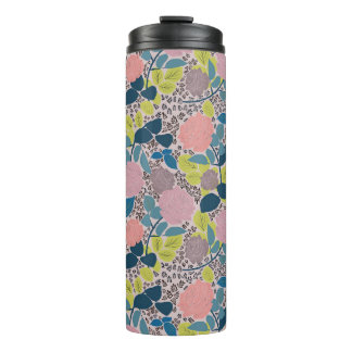 Helles und spielerisches Rose Print Design Thermosbecher