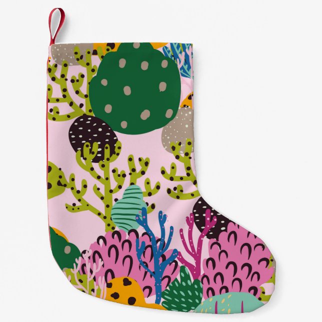 Helles Unterwasser-Illustrationsmuster mit schön Kleiner Weihnachtsstrumpf (Vorderseite)