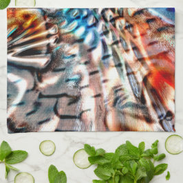 Helles, verdrilltes Samt oder Samt Geschirrtuch