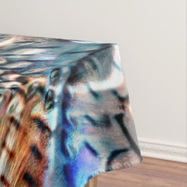 Helles, verdrilltes Samt oder Samt Tischdecke