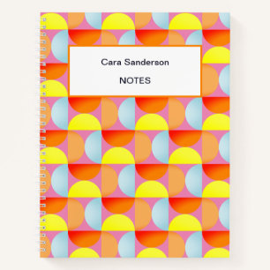 Helles Vergnügen Mitte des Jahrhunderts Moderne Ab Notizbuch