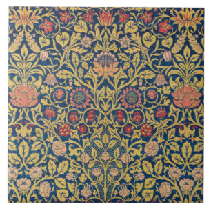 Helles Violett und Akelei (von William Morris) Fliese