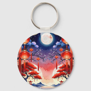 Helles Vollmond Schlüsselanhänger