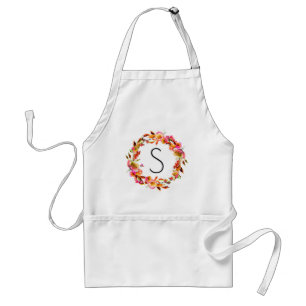 Helles weißes Shiplap mit Blumenbacken, das Schürze