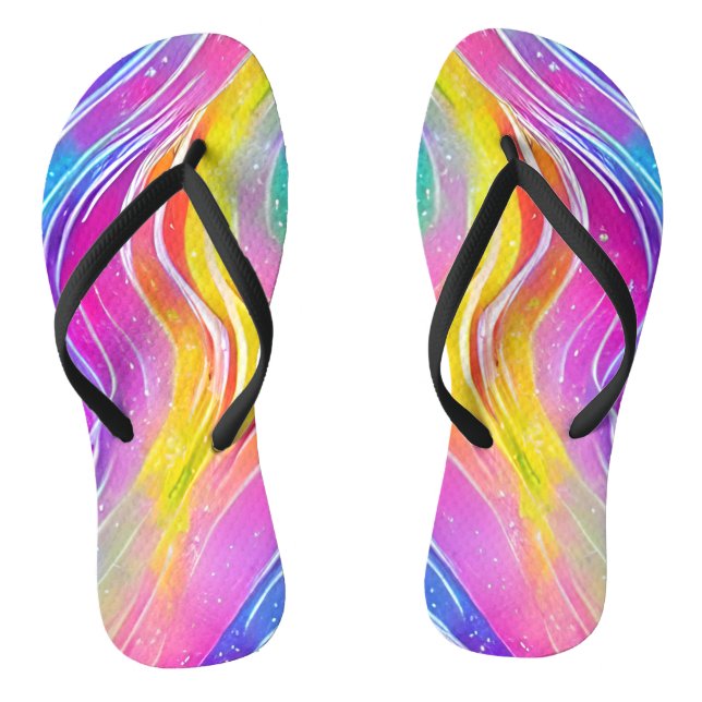 Helles Wirbles Muster Flip Flops (Fußbett)