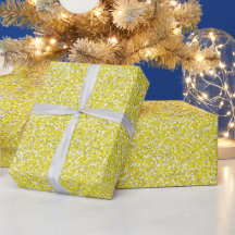 Helles Zitronengelb Glitzern Weiß Glitter Muster