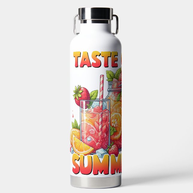 HELLFARBENER GESCHMACK DER SOMMERGETRÄNKE TRINKFLASCHE (Vorderseite)