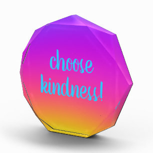 Hellfarbig "Choose Kindness" Fotoblock