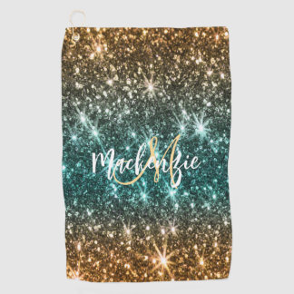 Hellfarbiger Glitzer Golfhandtuch