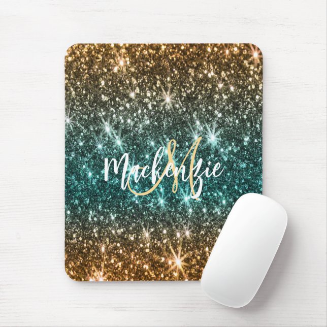 Hellfarbiger Glitzer Mousepad (Mit Mouse)