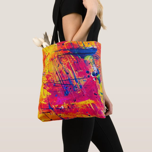 Hellfarbiger Spritzer Paint Abstrakt (Von Nahem)