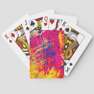 Hellfarbiger Spritzer Paint Abstrakt Spielkarten