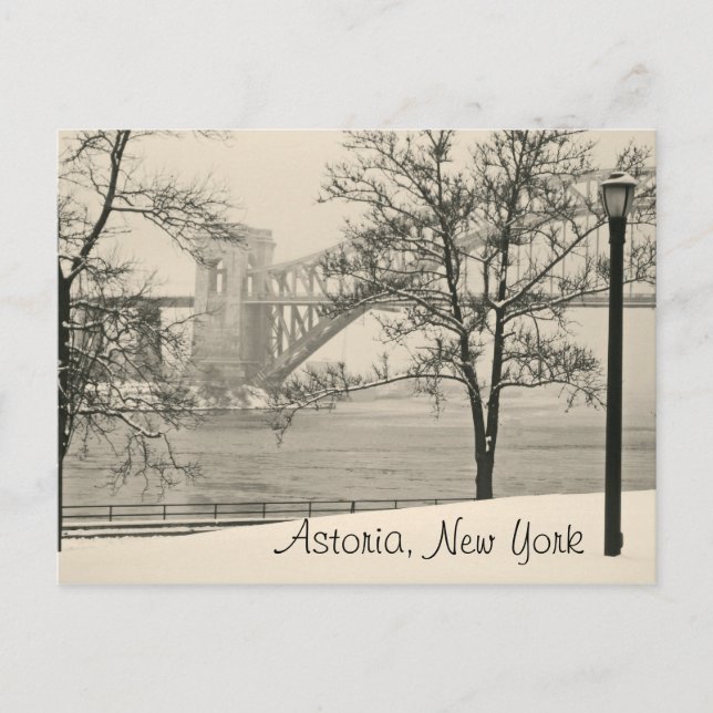 Hellgate Bridge, Astoria New York Postcard Postkarte (Vorderseite)