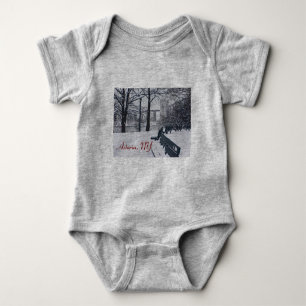 Hellgate Bridge im Winter,Astoria,NY Baby-Body Baby Strampler