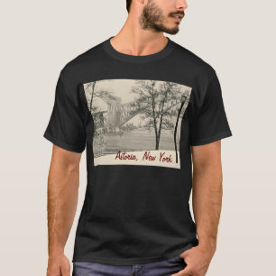 "Hellgate Brücke" Astoria, das T-Shirt NY Männer