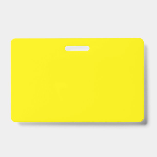 Hellgelb #FFF3000, Bananengelb Ausweis (Vorderseite)