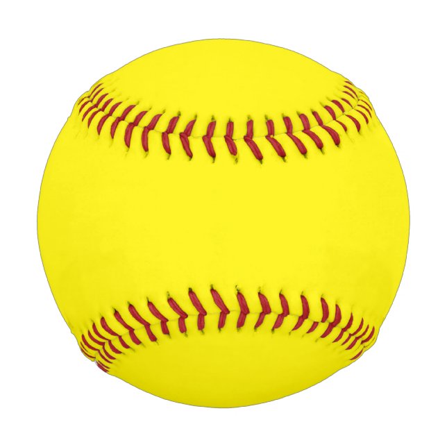Hellgelb #FFF3000, Bananengelb Baseball (Vorderseite)