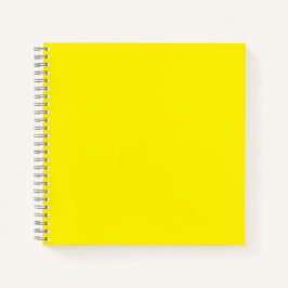 Hellgelb #FFF3000 Spiral Notebook Notizbuch