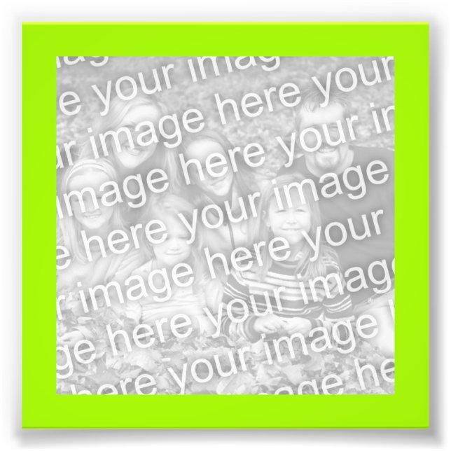 Hellgelb-grünes Foto (Vorne)