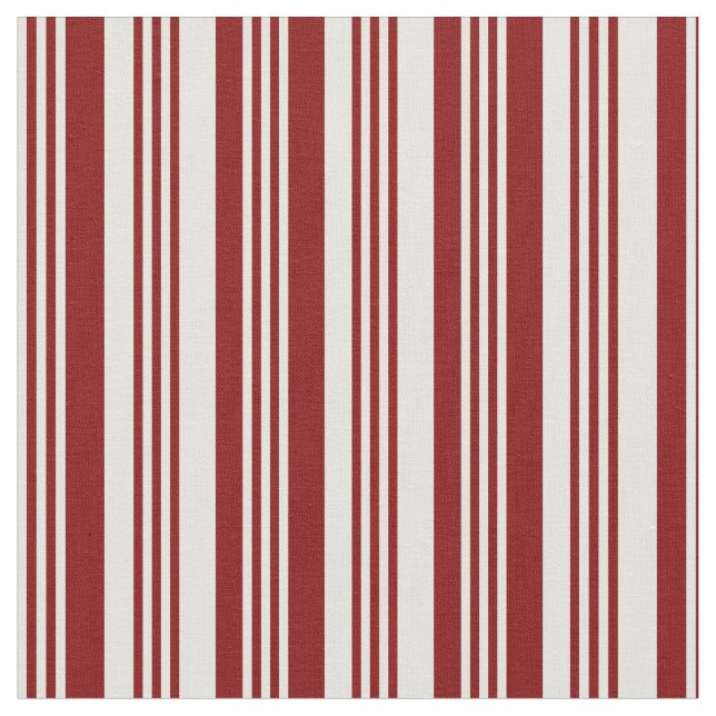 Hellgelb-Maroon-Muster Stoff (Nahaufnahme)