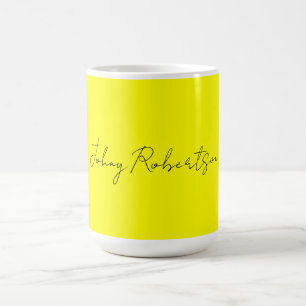 Hellgelb schlicht elegant professionell modern kaffeetasse