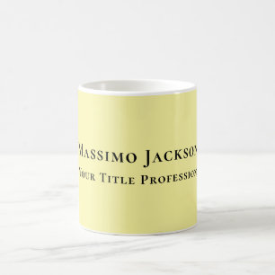 Hellgelb schlicht elegant professionell modern kaffeetasse