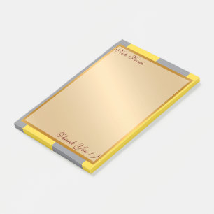 Hellgelb und weich grau individuell angepasst post-it klebezettel