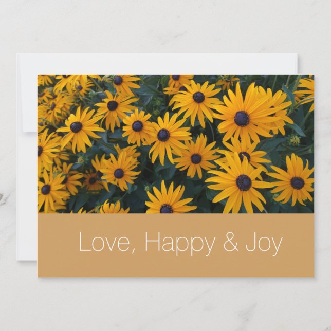 Hellgelbe Blume Christliche Hochzeit Einladung (Rückseite)