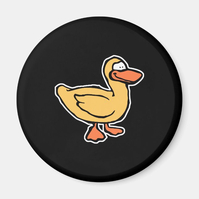 Hellgelbe Ente Magnet (Vorne)