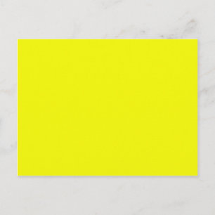 Hellgelbe Farbe nur für benutzerdefinierte Produkt Postkarte