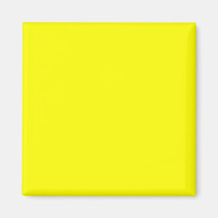 Hellgelbe FFFF00-Farbe - Option "Ihren Namen hinzu Magnet