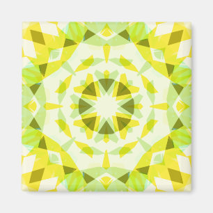 Hellgelbe grüne Sommer-Star Dopamin-Dekoration Art Magnet