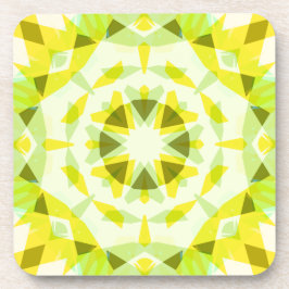 Hellgelbe grüne Sommer-Star Dopamin-Dekoration Getränkeuntersetzer