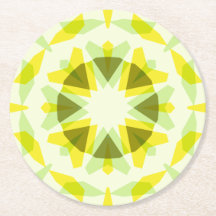 Hellgelbe grüne Star Dopamin Dekoration Kitsch Art