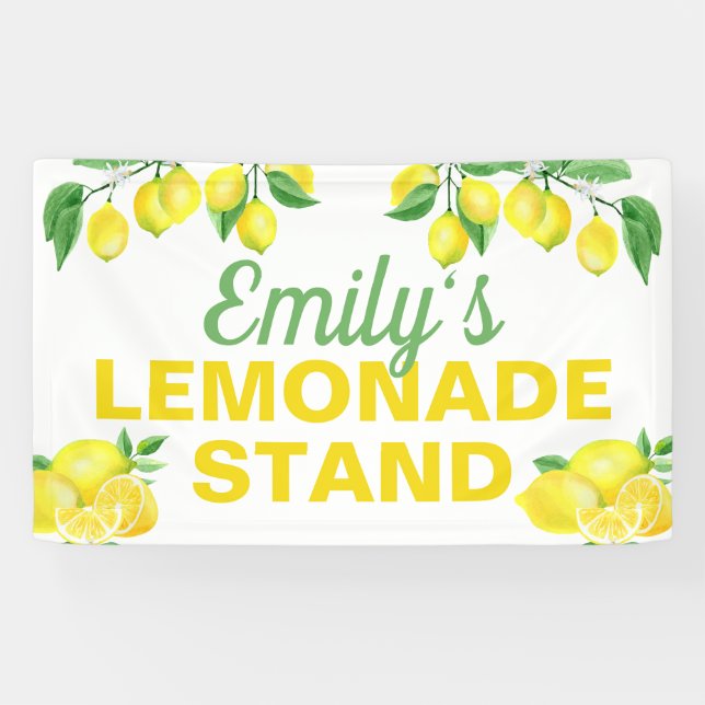 Hellgelbe Lemonade Banner (Horizontal)