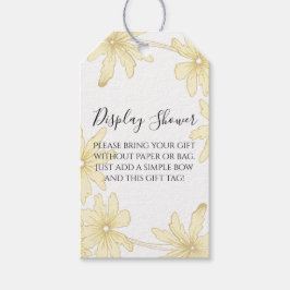 Hellgelbe Milchanzeigen-Brautparty Geschenkanhänger