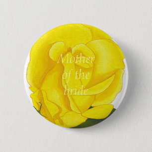 Hellgelbe Rose, Mutter des Brautknopfes Button