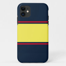 Hellgelbe rote Streifen auf der Marine