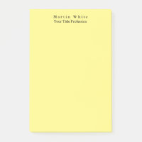 Hellgelbe Schlicht Elegante Beruflich Moderne